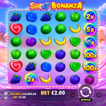 Caspero - Sweet Bonanza Slot - Mnożniki x100 i Kaskadowe Wygrane